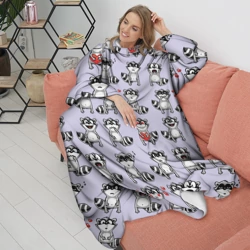 Плед с рукавами Забавные еноты - фото 2