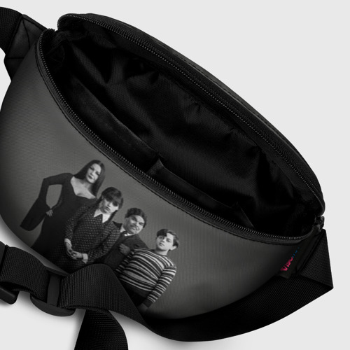 Поясная сумка 3D с принтом Портрет семейки Аддамс, фото #6