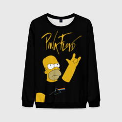 Мужской свитшот 3D Pink Floyd Гомер Симпсон рокер