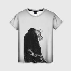 Женская футболка 3D Кот в сапогах: Лобо волк-смерть