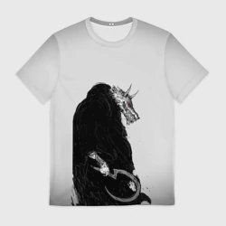 Мужская футболка 3D Кот в сапогах: Лобо волк-смерть