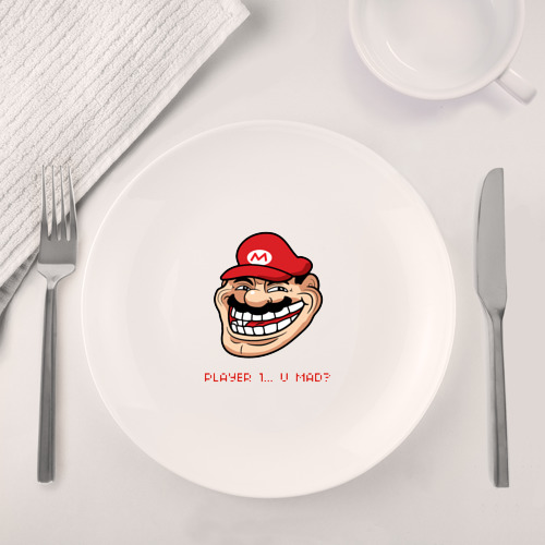 Набор: тарелка + кружка Mario player 1 - фото 4