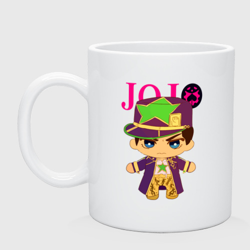 Кружка керамическая Little Jotaro Cujo - JoJo Bizarre Adventure, цвет белый