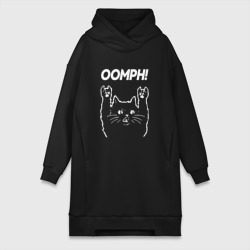 Платье-худи хлопок Oomph! рок кот