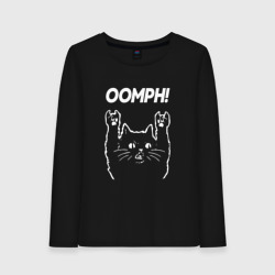 Женский лонгслив хлопок Oomph! рок кот