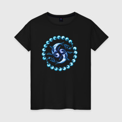 Женская футболка хлопок Знаки зодиака - рыбы