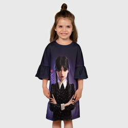 Детское платье 3D Красивая Уэнсдэй - фото 2