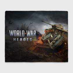 Плед 3D World War Heroes танки и лого