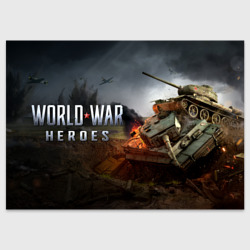 Поздравительная открытка World War Heroes танки и лого