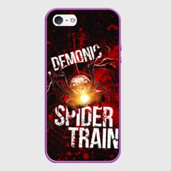 Чехол для iPhone 5/5S матовый Demonic spider-train