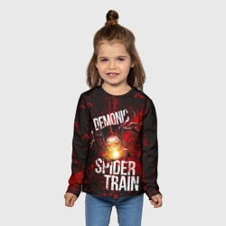 Детский лонгслив 3D Demonic spider-train - фото 2