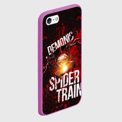Чехол для iPhone 5/5S матовый Demonic spider-train - фото 2