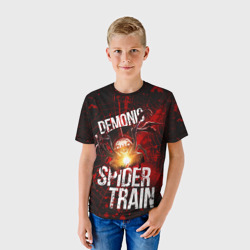 Детская футболка 3D Demonic spider-train - фото 2