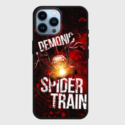 Чехол для iPhone 14 Pro Max Demonic spider-train