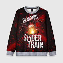 Детский свитшот 3D Demonic spider-train