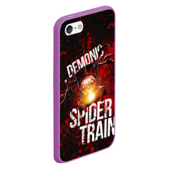 Чехол для iPhone 5/5S матовый Demonic spider-train - фото 2