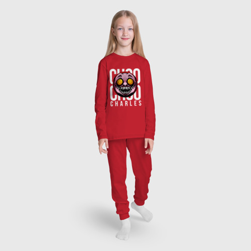 Детская пижама с лонгсливом хлопок Face Charles, цвет красный - фото 5