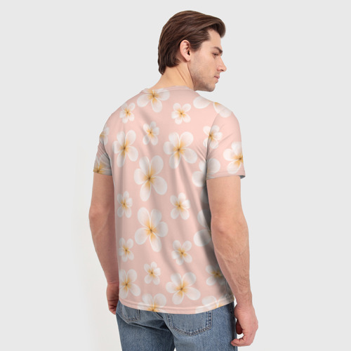 Мужская футболка 3D с принтом Поцелуй мишек, вид сзади #2