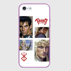 Чехол для iPhone 5/5S матовый Оуэн Уилсон и Бен Стиллер в аниме Берсерк