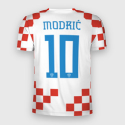 Мужская футболка 3D Slim Лука Модрич форма сборной Хорватии