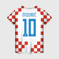 Женская футболка 3D Лука Модрич форма сборной Хорватии