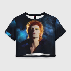 Женская футболка Crop-top 3D David Bowie - Jean Genie