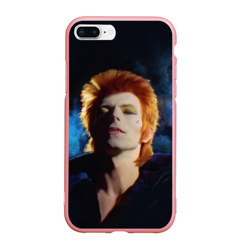 Чехол для iPhone 7Plus/8 Plus матовый David Bowie - Jean Genie, цвет баблгам