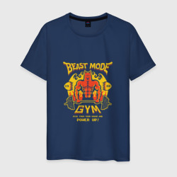 Мужская футболка хлопок Beast mode gym