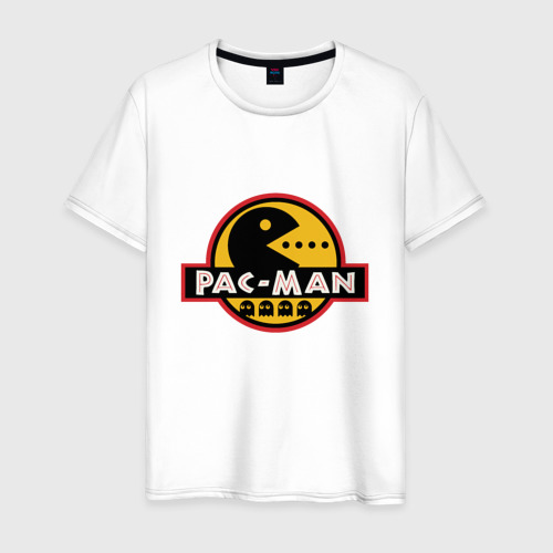 Мужская футболка хлопок Pac-man game, цвет белый