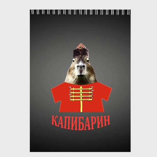 Скетчбук Капибарин в красном кафтане