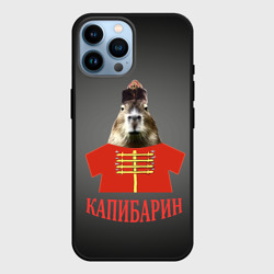 Чехол для iPhone 14 Pro Max Капибарин в красном кафтане