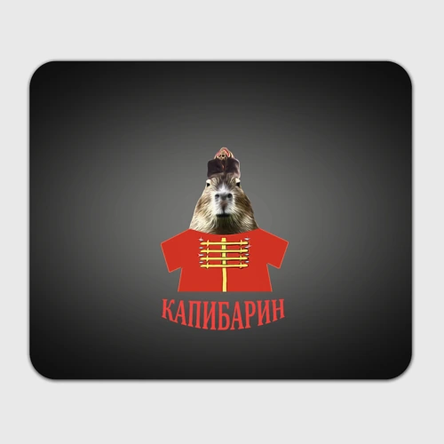 Прямоугольный коврик для мышки Капибарин в красном кафтане