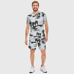 Мужской костюм с шортами 3D Скетч с мышками - фото 2