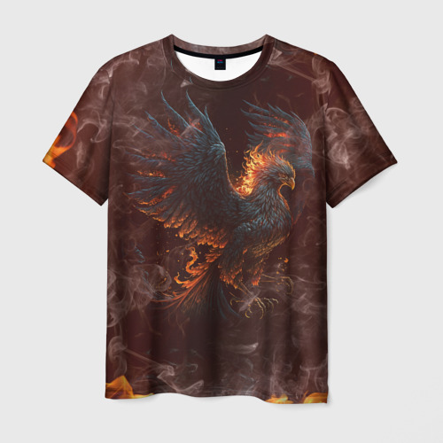 Мужская футболка 3D Fire Phoenix, цвет 3D печать