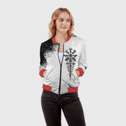 Женский бомбер 3D Дерзкий рунический компас - фото 2