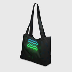 Пляжная сумка 3D Водолей neon - фото 2