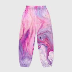 Женские джоггеры оверсайз 3D Разлитая смешанная краска