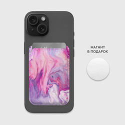 Картхолдер Magsafe магнитный Разлитая смешанная краска - фото 2