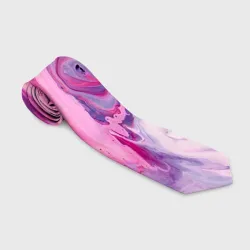 Галстук 3D Разлитая смешанная краска