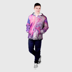 Мужская куртка 3D Разлитая смешанная краска - фото 2