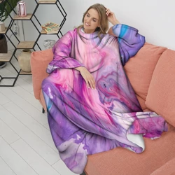 Плед с рукавами Разлитая смешанная краска - фото 2