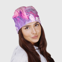 Шапка 3D Разлитая смешанная краска - фото 2