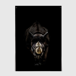Постер Мощный носорог