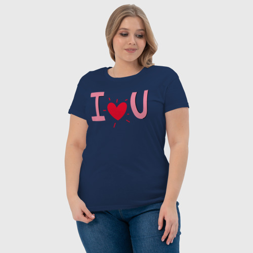 Женская футболка хлопок с принтом Снова про любовь, фото #4