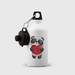 Бутылка спортивная Панда держит сердечко - фото 2