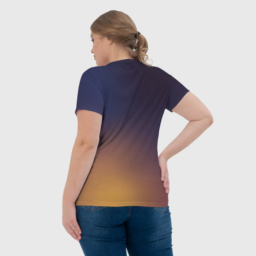 Женская футболка 3D с принтом Genchu Impact, вид сзади #2