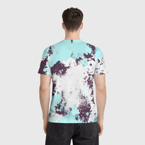 Мужская футболка 3D с принтом Милая Надзуна Нанакуса арт, вид сзади #2