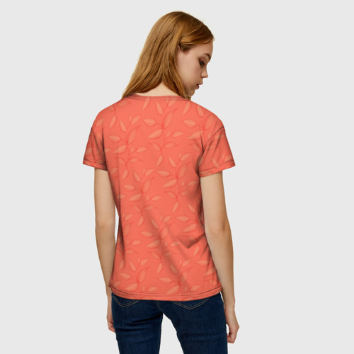 Женская футболка 3D Череп в стиле квиллинга, цвет 3D печать - фото 4