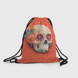 Рюкзак-мешок 3D Череп в стиле квиллинга