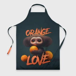 Фартук 3D Милый персонаж с мандарином